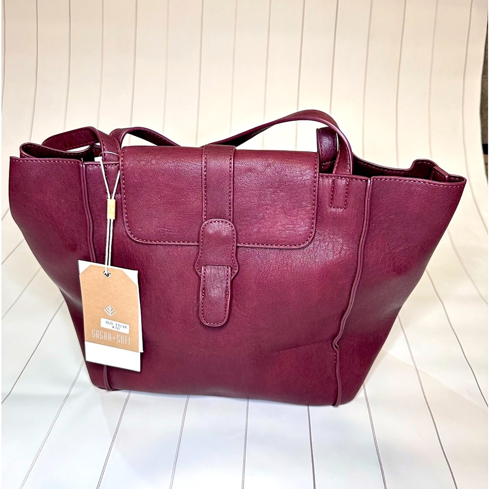 *NWT* Sasha+Sofi Wine Colored Bag